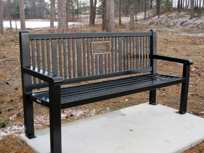 Bench in memory of Bob Sparks