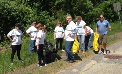 Volunteers from Berkshire Bank