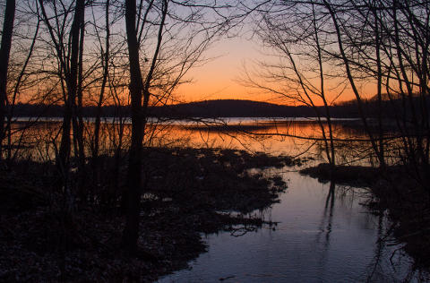 sunrise over Mill Pond