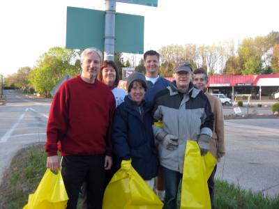 West Meadow clean-up crew