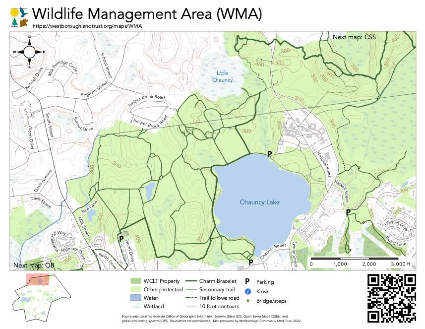 map of WMA property