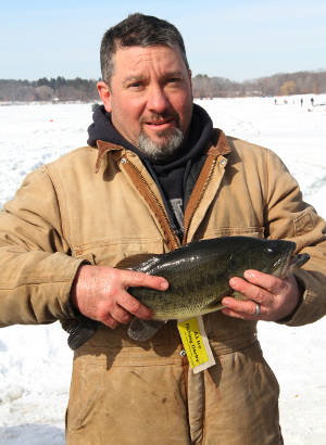 Harry Cooper with largemouth bass